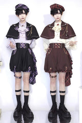 Queen Chess Game Ouji Fashion Military Cool Lolita Set 2 Colors - Product - 5