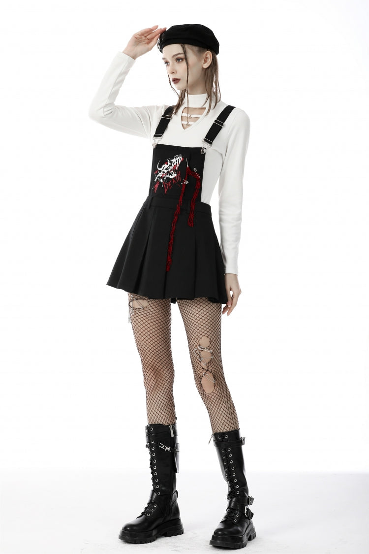 Black Devil Blood Women's Punk Suspender Pleated Skirt - Product - 2