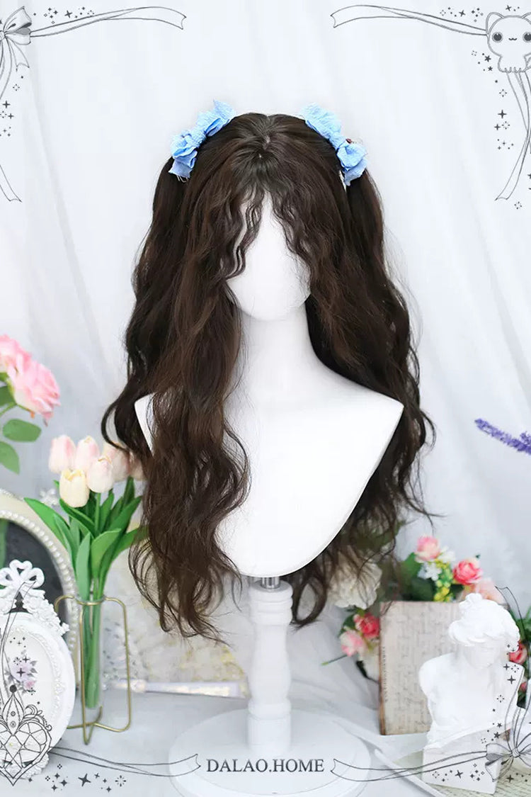 Brown Everyday Sheep Curl Fluffy Sweet Lolita Long Wigs - Product - 3