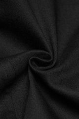 Black V Collar Sleeveless Embossed Printed Studded Zippered Women's Punk Vest - Product - 8