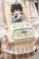 Sweet Anime-style Transparent Bow Japanese Lolita Itabag 5 Colors - White - 2