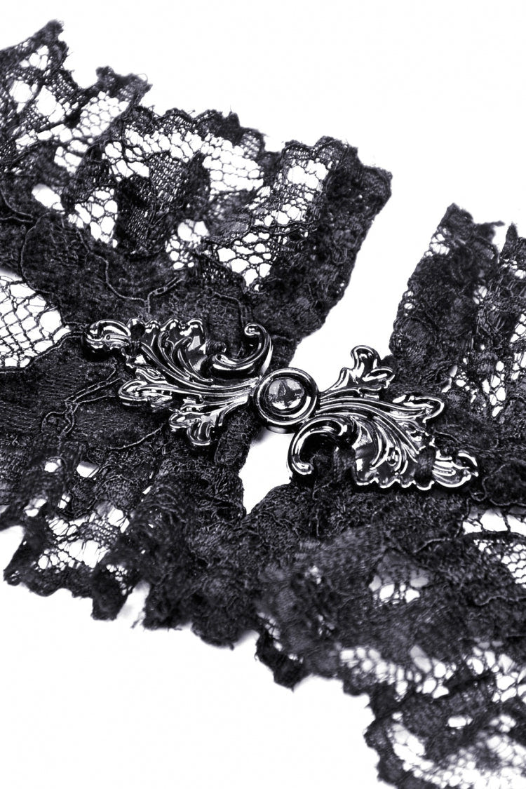 Black Off Shoulder Lace Long Trumpet Sleeves Floral Mesh Women's Gothic Cape - Product - 14
