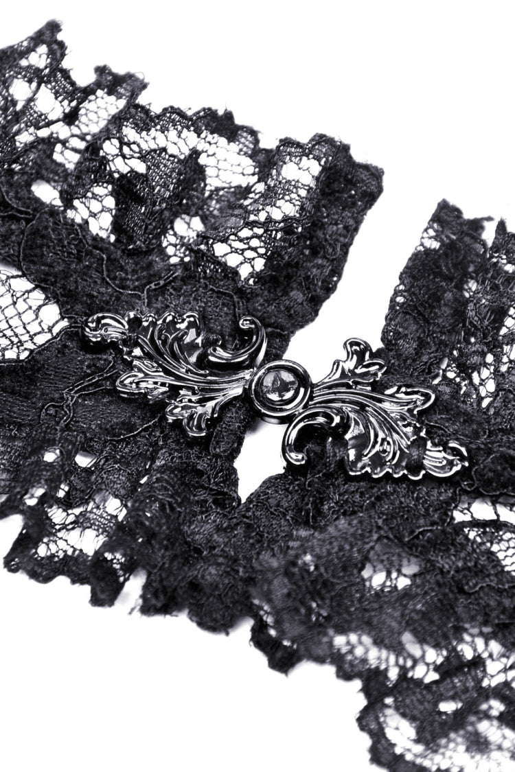 Black Off Shoulder Lace Long Trumpet Sleeves Floral Mesh Women's Gothic Cape - Product - 14