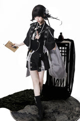 Black [The Strange End of the Immortal Sect] Sleeveless Chinese Style Ouji Lolita Set - Black - 1