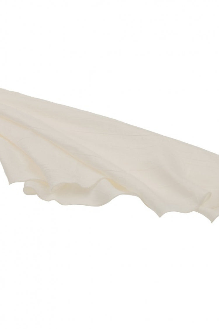 White V Collar Ruffled Long Trumpet Sleeves Women's Steampunk Blouse - Product - 16