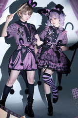 Purple Fantasy Circus Handsome Prince Ouji Fashion Lolita Set - Product - 7