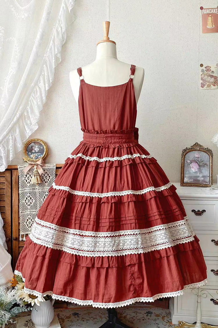 Summer Flower Tea Ruffle Bowknot Lace Sweet (Dress Only) detail view 11