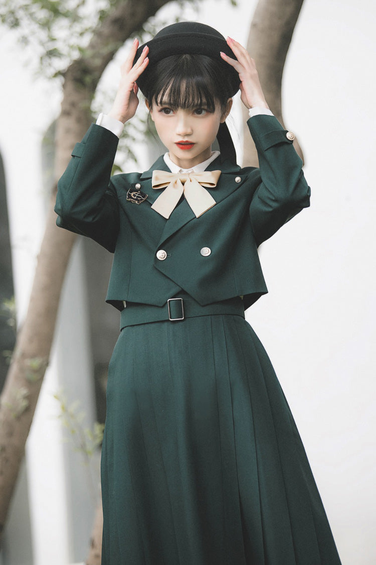 Green [Artemis] Sweet College Style Elegant Lolita Jumper Dress - Product - 20
