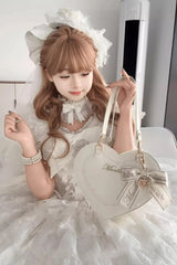Heart-shaped Bow Elegant Sweet Lolita Crossbody Bag 4 Colors - Product - 3
