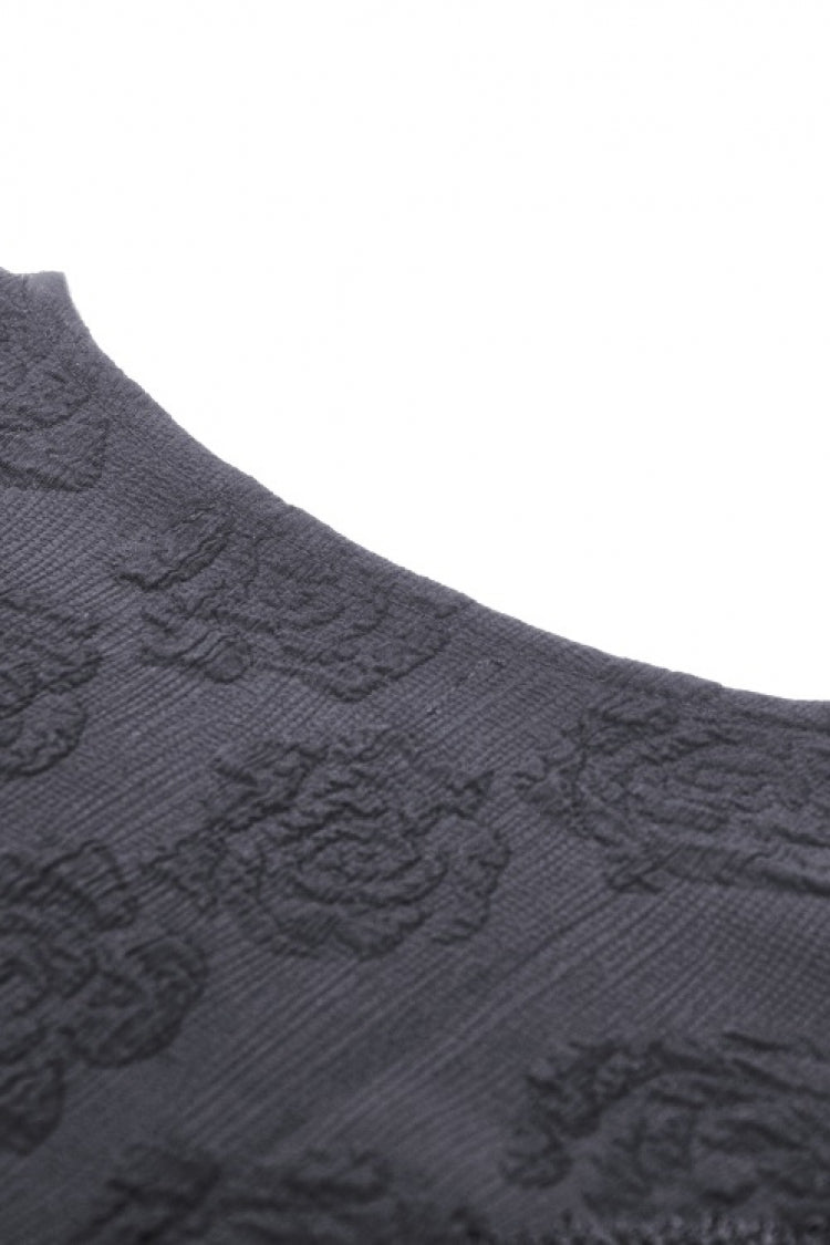 Black Women's Gothic Vintage Long Flared Sleeves Lace Splice Shrug - Product - 16