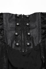 Black Ruffle Lace Women's Gothic Corset Skirt - Product - 5
