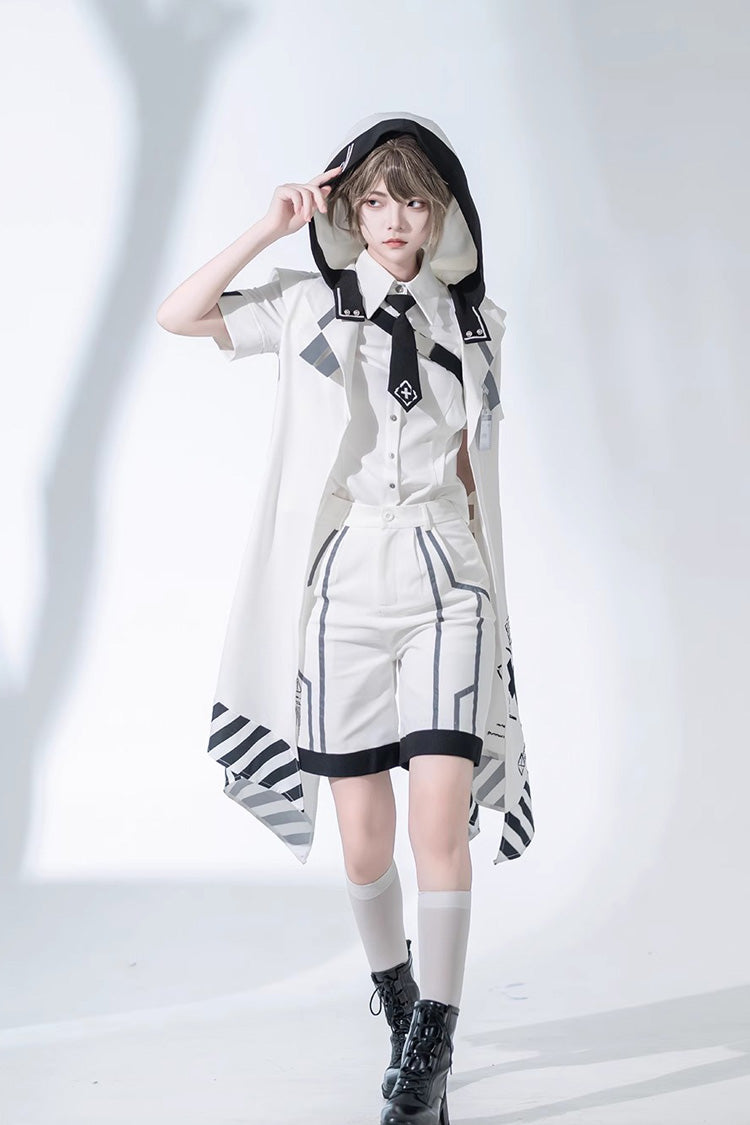 White Handsome Ouji Lolita Fashion Shorts - Product - 5
