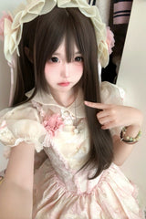 Pink [Jasmine Rain] Ruffle Hanayome Bowknot Lace Sweet Elegant Princess Lolita Dress - Product - 4