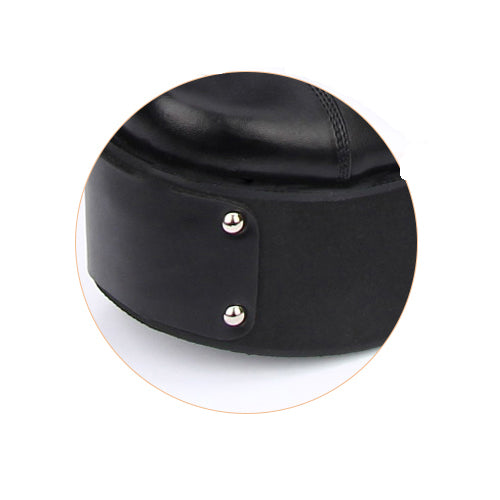 Black Cross Adornment High Platform Lolita Boots - Product - 7