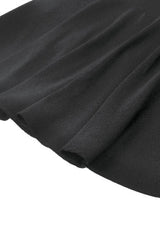 Black/White Faux Two-Piece Doll Collar Long Sleeves Lace-Up Women's Lolita Gothic Graduation Dress - Product - 18