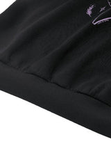 Black/White Point Peter Pan Collar Collar Long Sleeves Women's Gothic Vintage College Sweatshirt - Product - 25