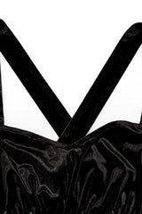 Black/Red Sleeveless Gradient Ruffle Embroidery Women's Gothic Dress - Product - 5