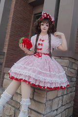 [Wave Candy] Triple-Layered Print Ruffle Bowknot Sweet Lolita Skirt 3 Colors - Product - 5