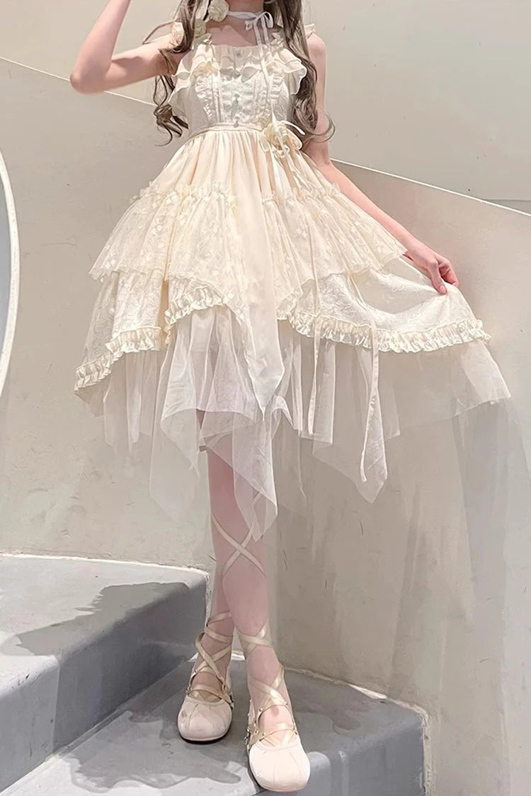 Apricot Rose Luna and Dawn Sweet Lolita Jsk Dress - Apricot - 1