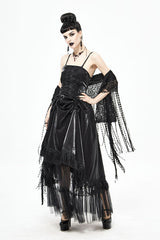 Black Gothic Tube Top Layered Womens Dress - Product - 3