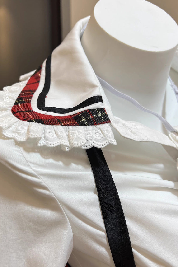 White Opera Rock Girl Classic Lolita Blouse - Product - 4