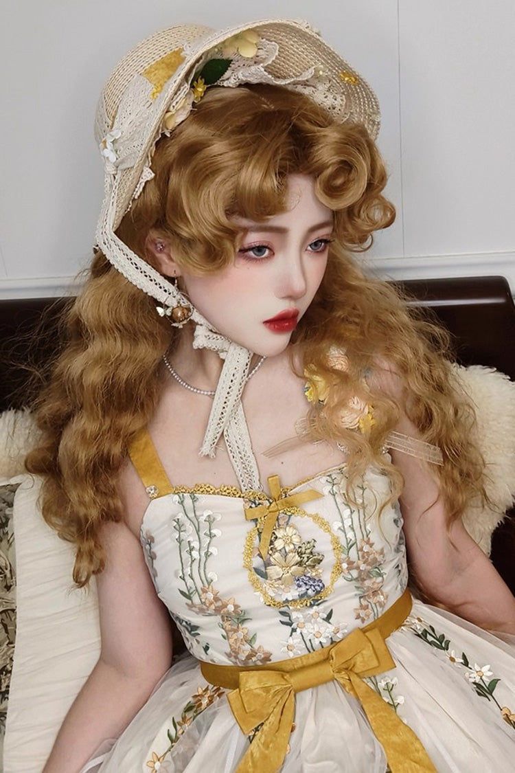 Golden Brown [Princess Diaries] French-Style Fluffy Wool Sweet Lolita Curl Wig - Product - 7