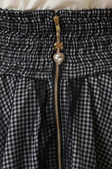 Japanese High Waisted Ruffle Mesh Belt Buckles Jirai Kei Skirt 3 Colors - Product - 14