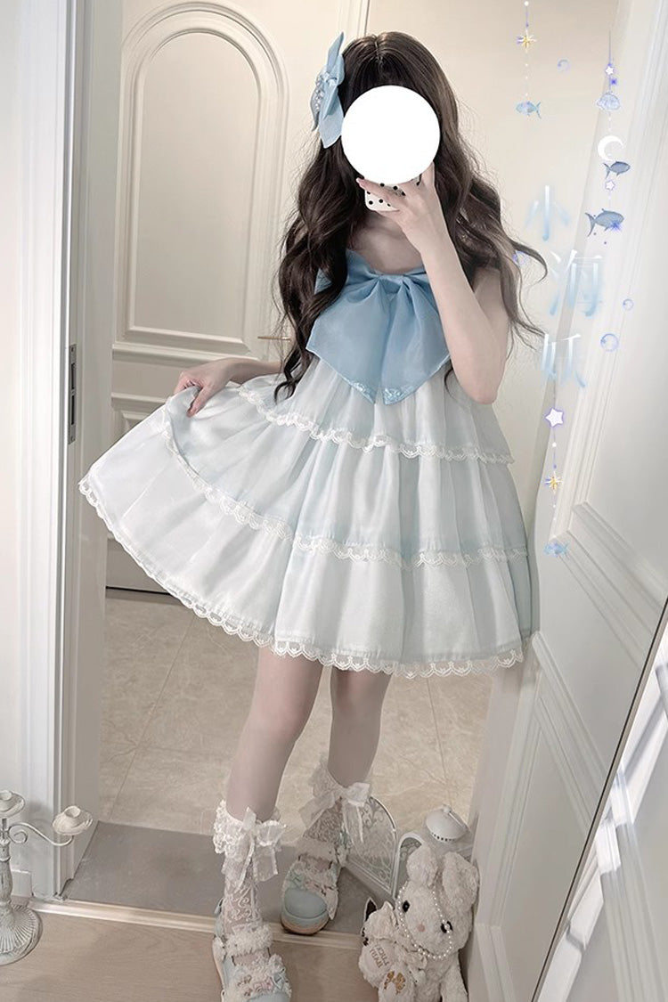 Seaside Pearls High Waisted Multi-layer Bowknot Sweet (Dress Only) detail view 5