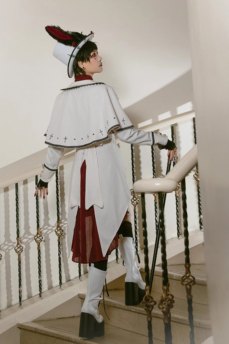 White Rabbit Duke Handsome Elegant Ouji Fashion Lolita Coat - Product - 5