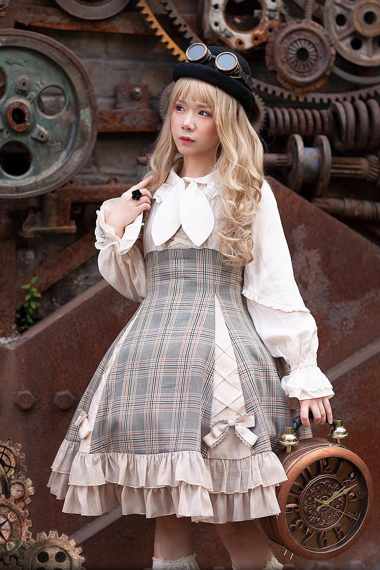 Multi-Color Backlight Memoirs Elegant Slim Bowknot Sleeveless Ruffle Classic Lolita Dress - Product - 9
