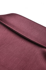 Wine Red Point Collar Short Puff Sleeves Ruffled Women's Gothic Elegant Blouse - Product - 18