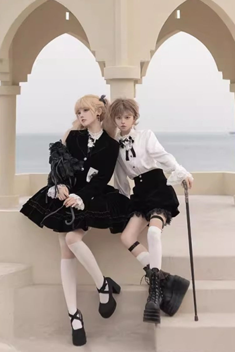 Black [Corrosion of The Heart] Ouji Prince Handsome Lolita Shorts - Product - 7