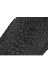 Black Jacquard Print Stitching Lace Women's Punk Pants - Product - 11