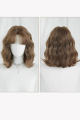Youthful Short Sweet Lolita Wig Wool Curly Outward Flip Air Bangs 3 Colors - Product - 8