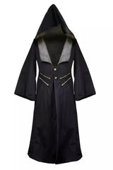 Black Single-breasted Slim Ouji Prince Handsome Magic Wizard Lolita Robe Coat - Product - 3