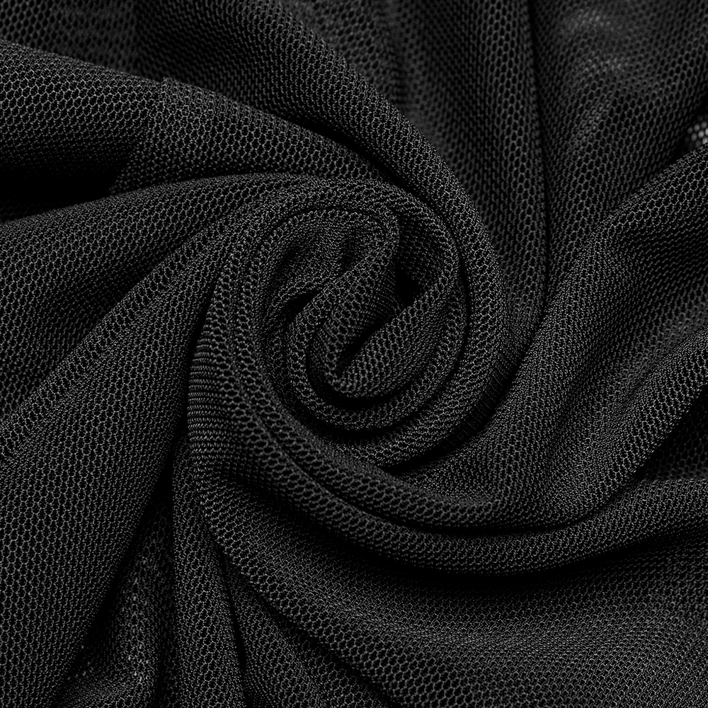 Dark Enchantress Mesh Halter Gown with Cloak - image 11