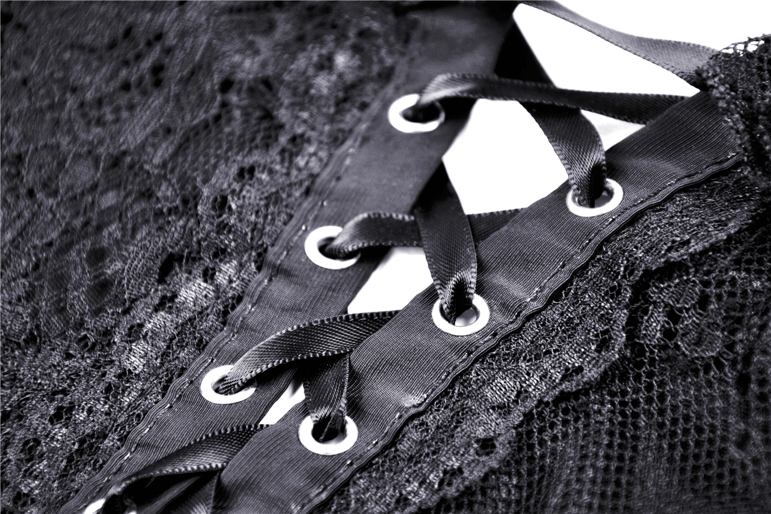 Dark Pentagram Lace Off-the-Shoulder Dress for Women - image 6