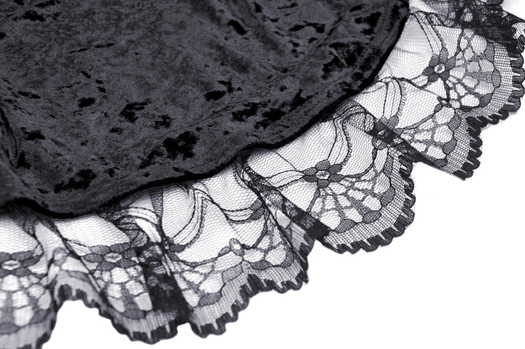 Dark Velveteen Spiderweb High-Low Dress - Embrace the Night - image 10
