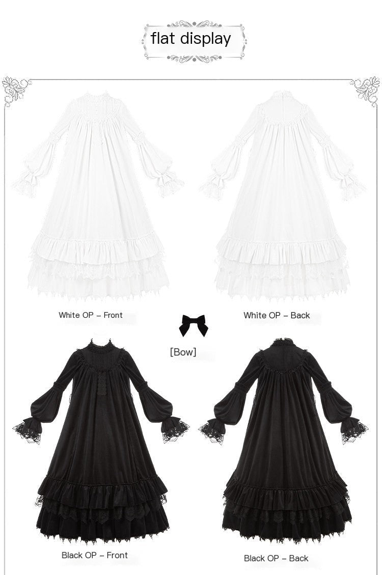 Gothic Lolita dress ruffle and lace detail