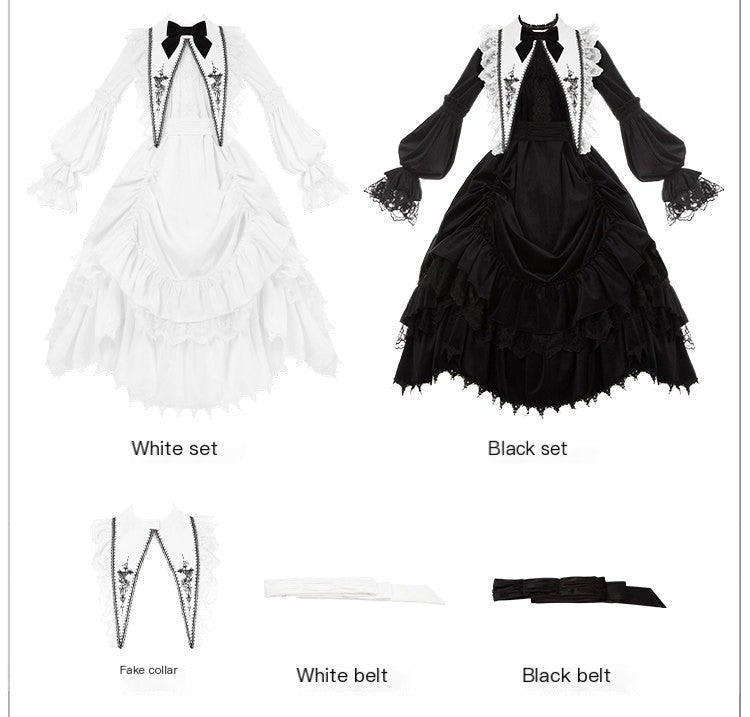 Gothic Lolita detachable collar detail