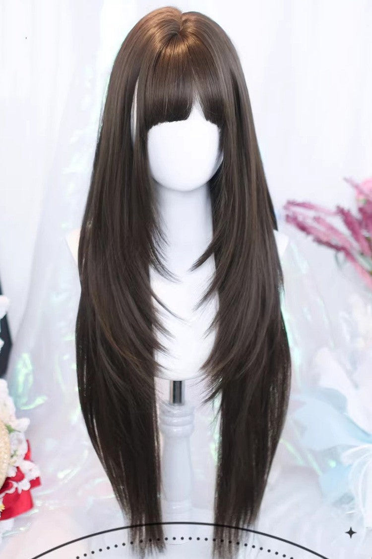 ロングストレート Wispy エアバング スウィート 和風 スタイル ロリータウィッグ 3色 商品画像