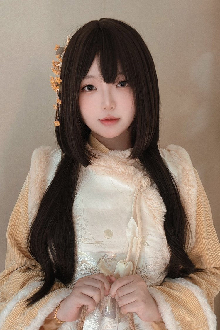 Brown Black Sweet Lolita Jellyfish Hair Daily Wig - Product - 4