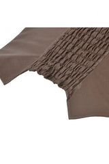 Brown Sweetheart Neckline Ruffled Flutter Sleeves Cut-Out Buckled Strap Women's Steampunk Slim Corset Vest - Product - 17