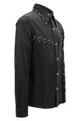 Black Rock Drawstring Mens Punk Blouse - Product - 6