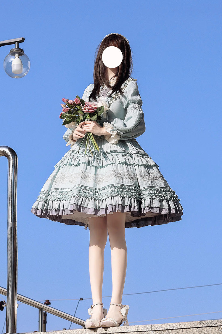 Thorn Rose Long Sleeves Ruffle Bowknot Sweet Princess (Dress Only) detail view 7