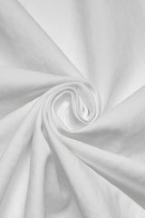 White Stand Collar Long Sleeves Ruffle Embroidery Pleated Men's Gothic Blouse - Product - 6