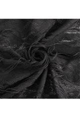 Black Sleeveless Lace Irregular Womens Gothic Strap Dress - Product - 13