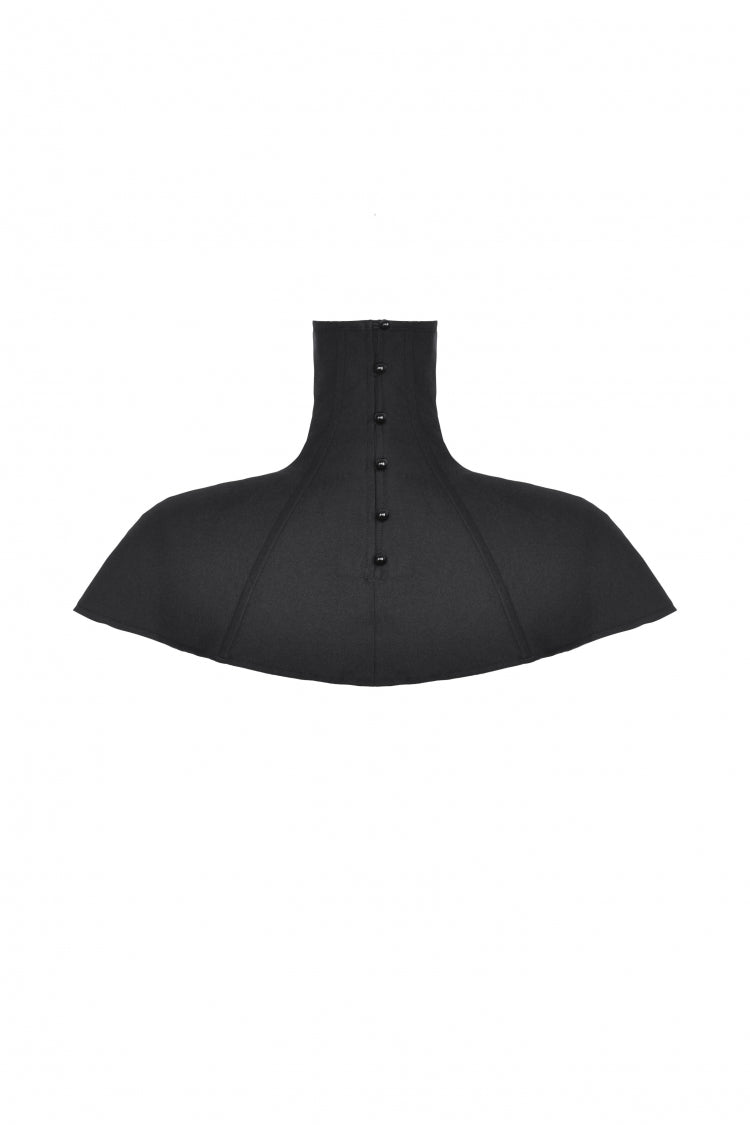 Black Bead High Collar Women's Gothic Punk Neckwear - Product - 14