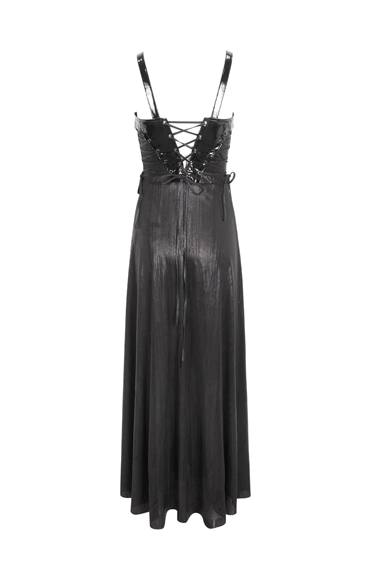 Black Buckle Strap Eyelets Womens Gothic Jsk Dress - Product - 8
