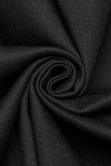 Black Hollow Hole Stitching Mens Steampunk Blouse - Product - 8
